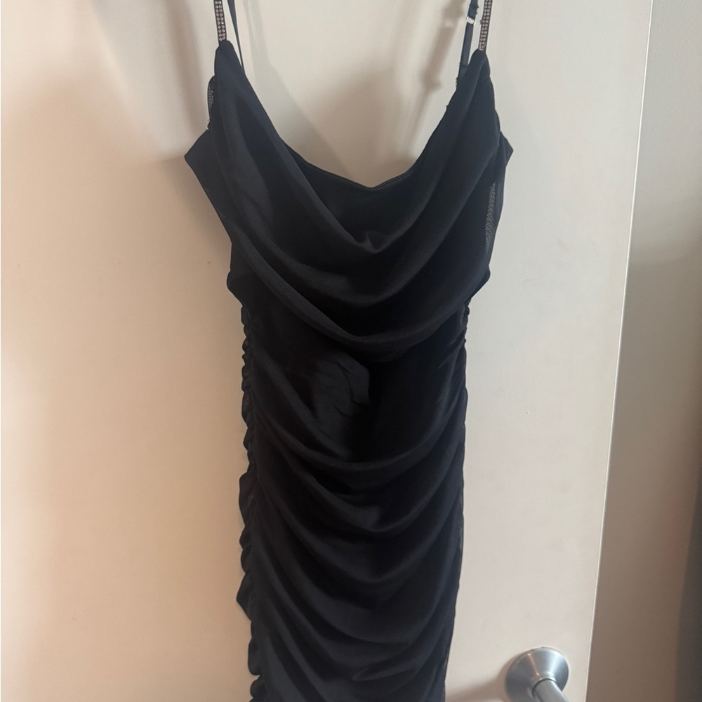 Oh Polly Black Cutout Dress - Picture 2 of 4